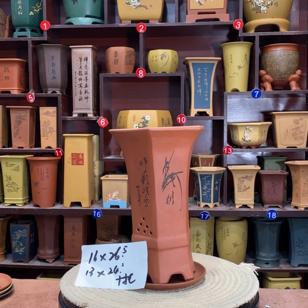 紫砂艺术紫砂花盆