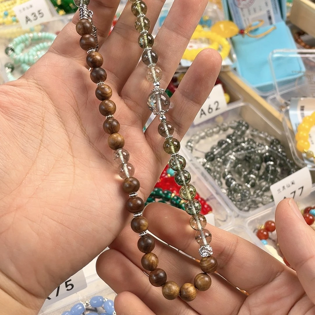 石英质玉手饰银S925镀金镶嵌