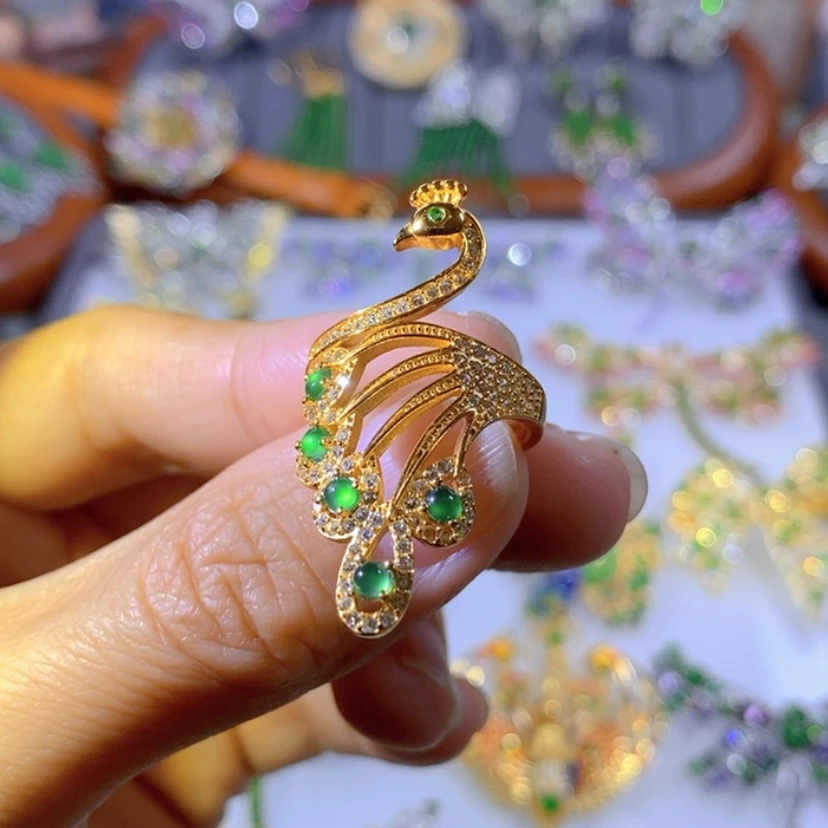 【闪购商品】银S925镶嵌把件翡翠