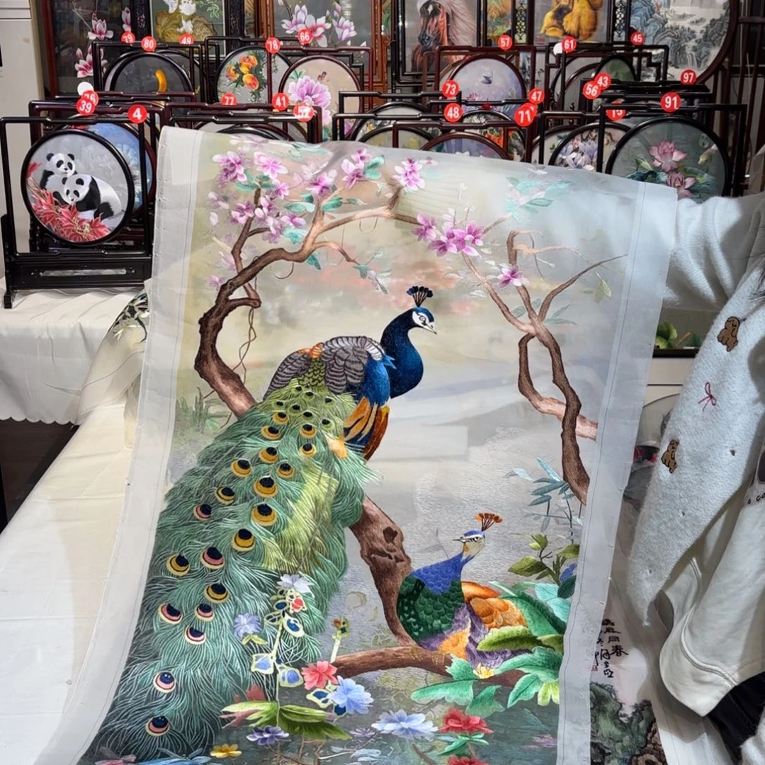 织绣纯手工制作的产品