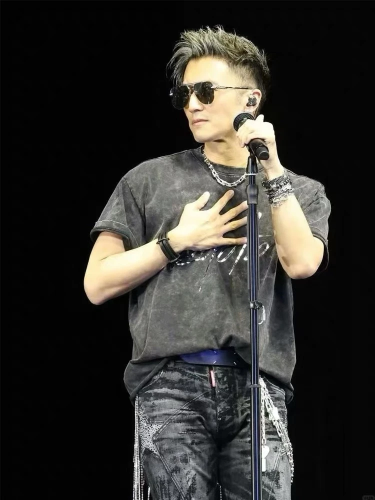 2025进化谢霆锋香港演唱会同款衣服重磅280纯棉t恤衣服短袖男女款