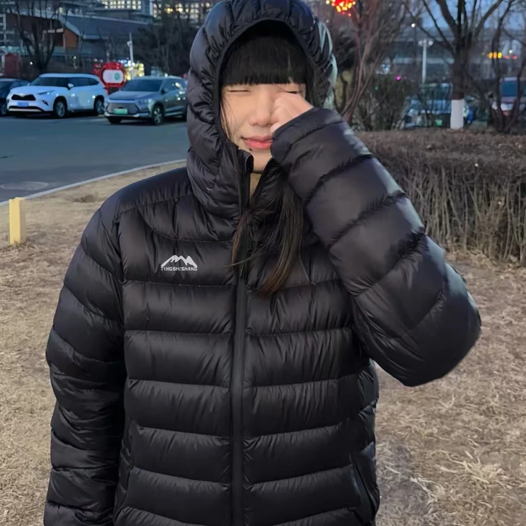 格子男友风连帽短款女装立领轻薄常规款女款