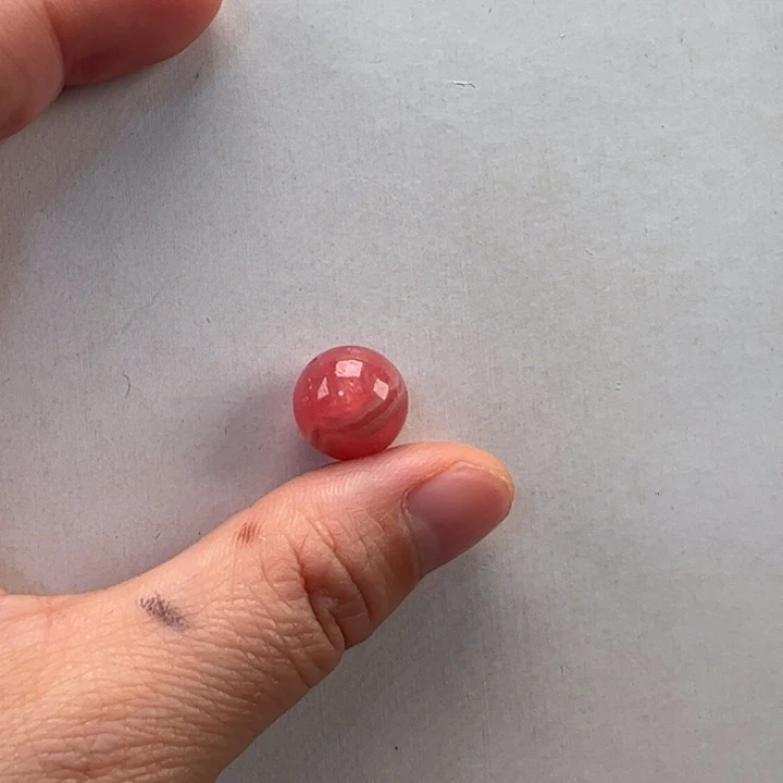 菱锰矿（红纹石）单珠未镶嵌王*皂