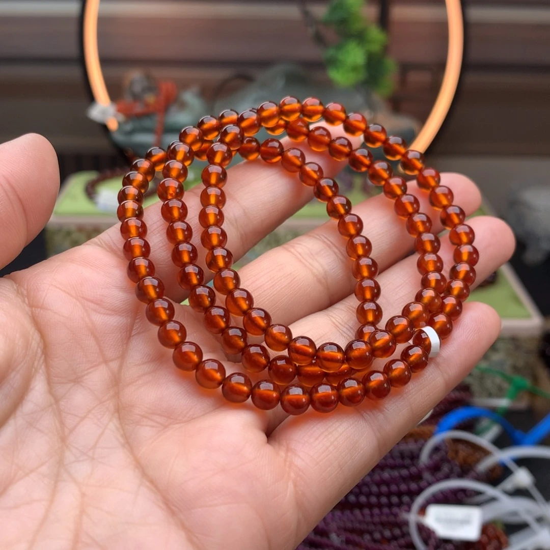 未镶嵌手串石榴石手串5.5