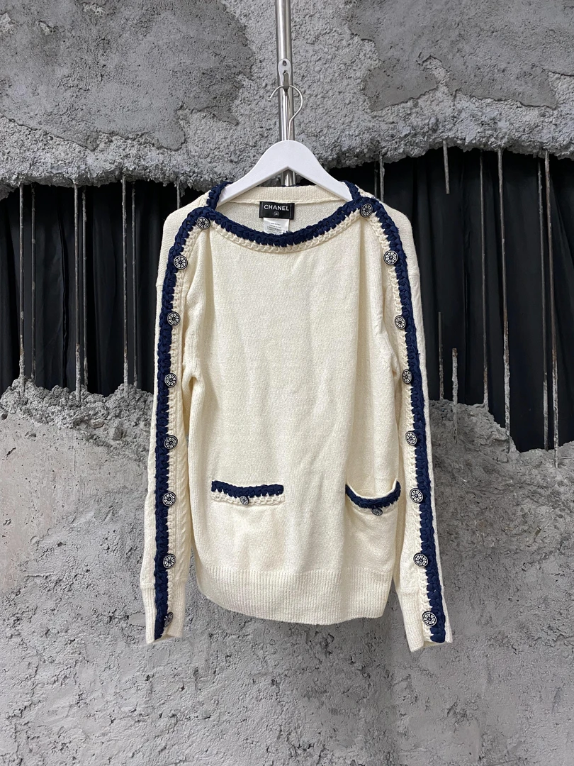 95新 Chanel/香奈儿 毛衣/36码/95新 时尚休闲百搭套头针织长袖
