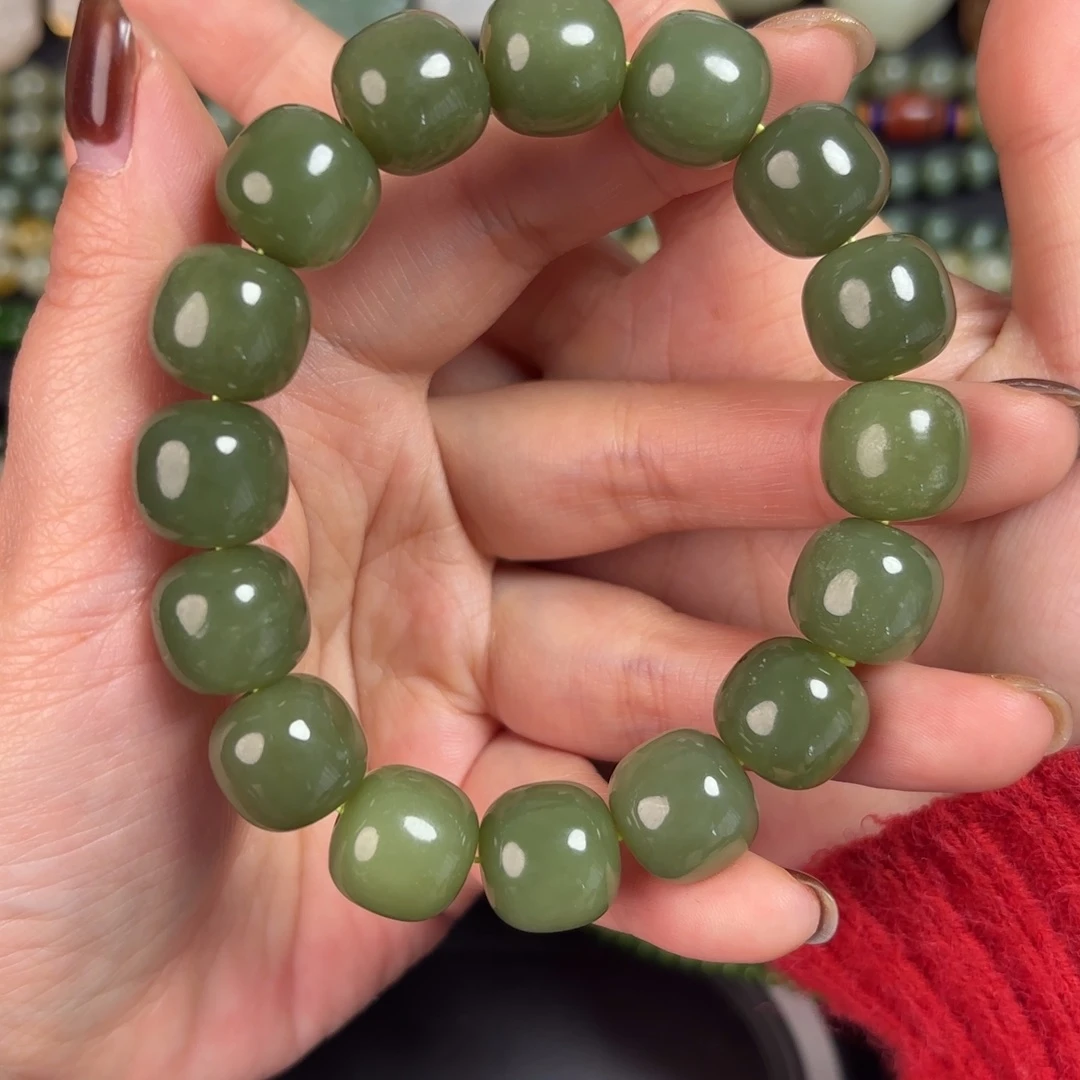 和田玉未镶嵌手链