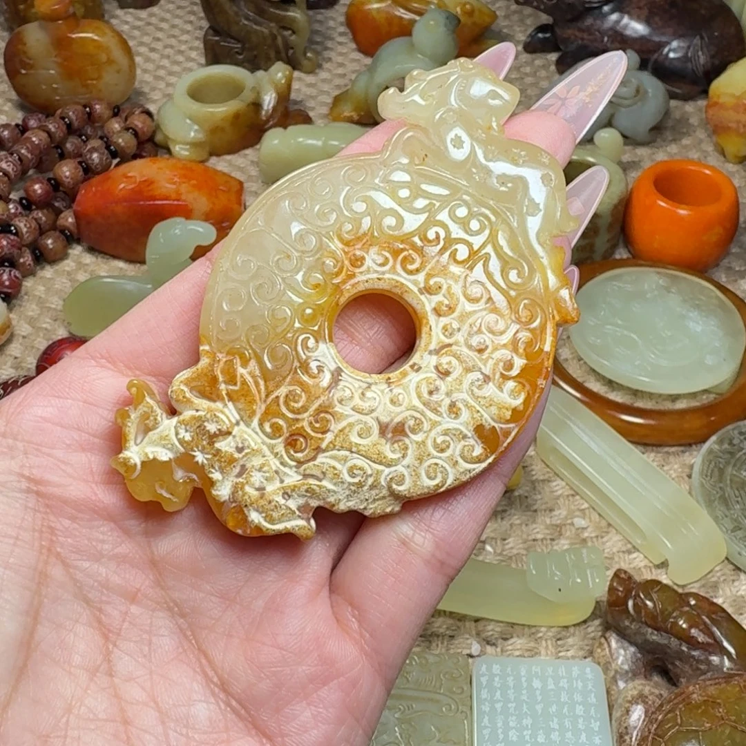 白玉菩提吊坠挂件