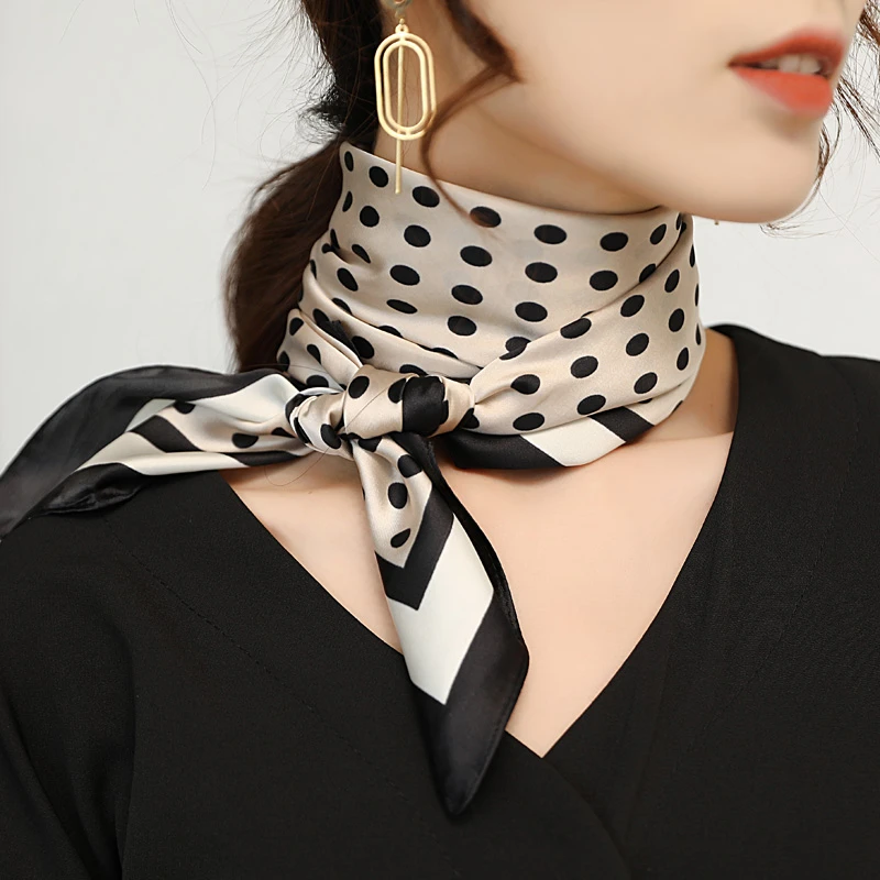 68*68CM小方巾仿真丝滑面缎面丝巾