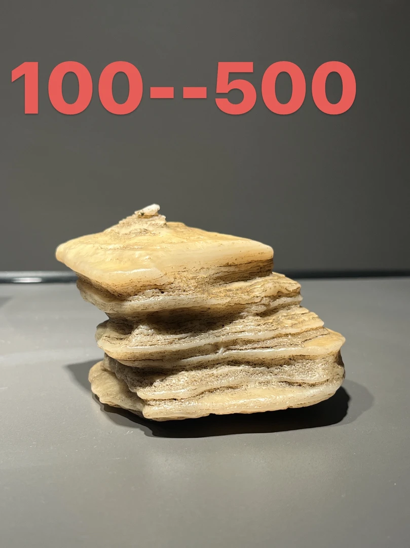 阿拉善戈壁五彩石摆件把件