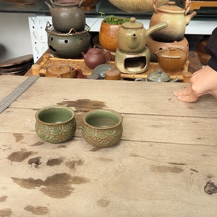 紫砂宜兴紫砂粗陶茶具50