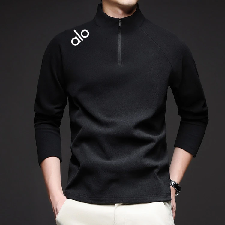 【星总优选】AIO秋冬男士长袖糯羊绒手感保暖时尚半高领拉链卫衣