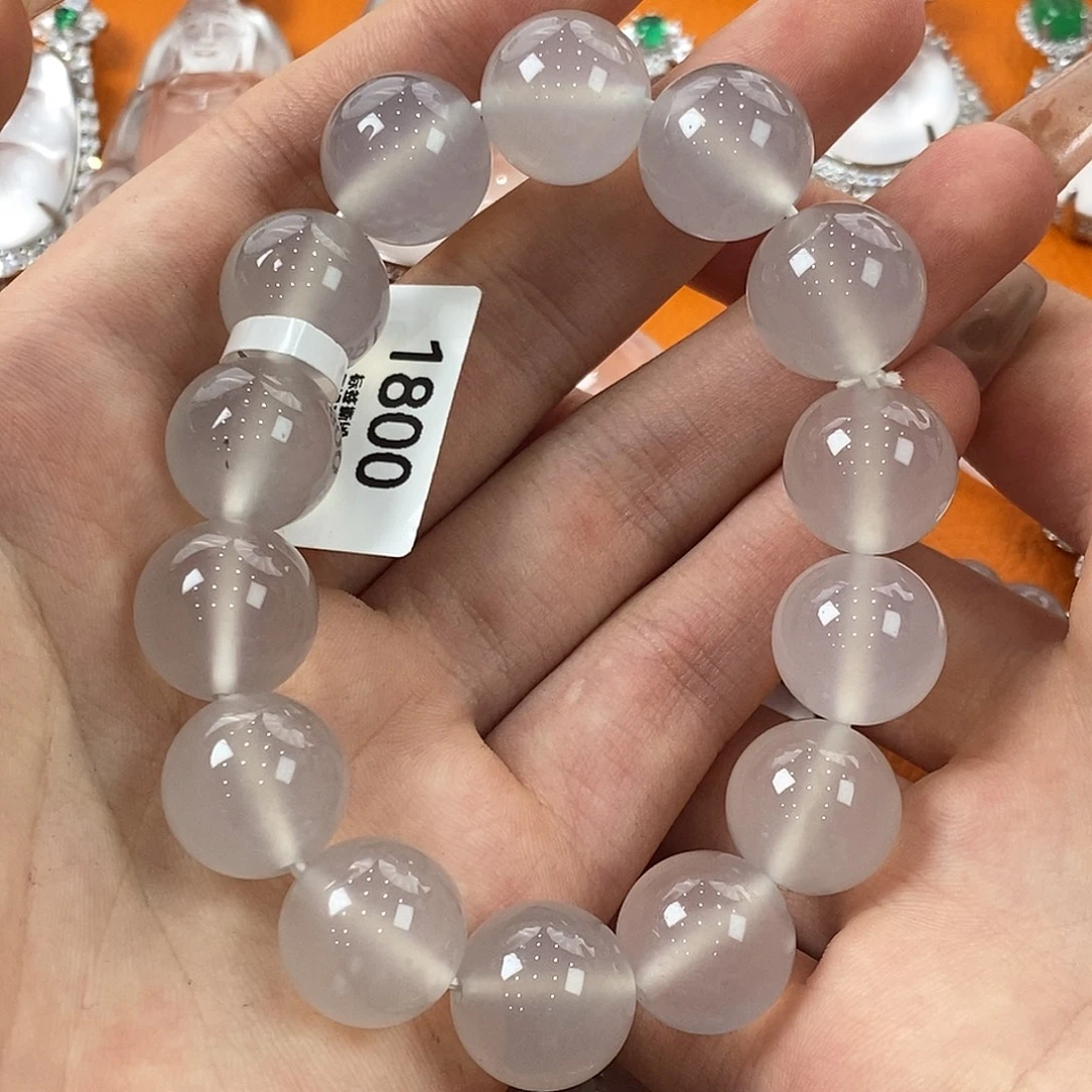 用***6石英质玉未镶嵌项链