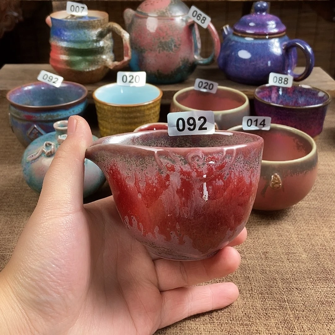 瓷片钧瓷茶壶茶具