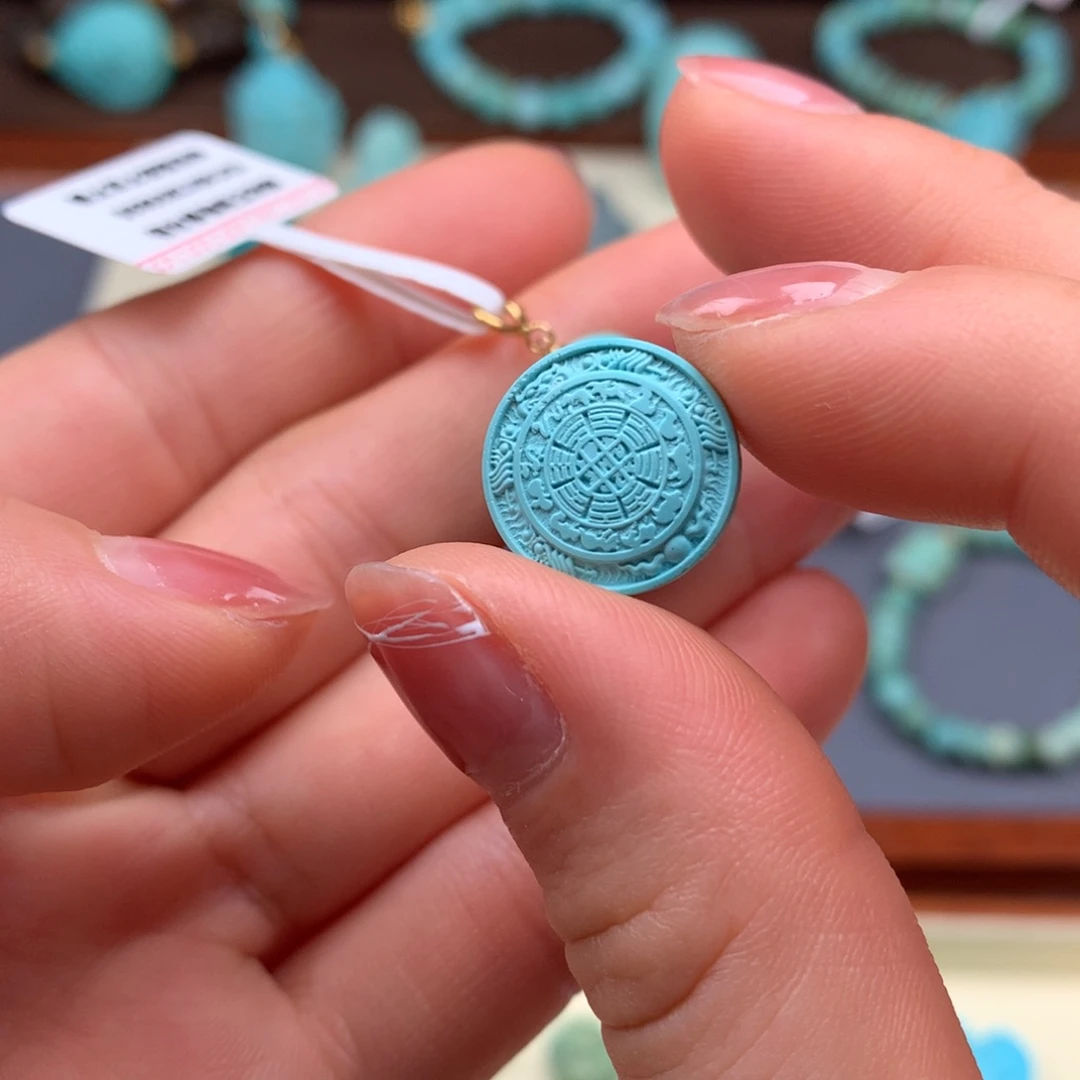 绿松石18K金镶嵌绿松石