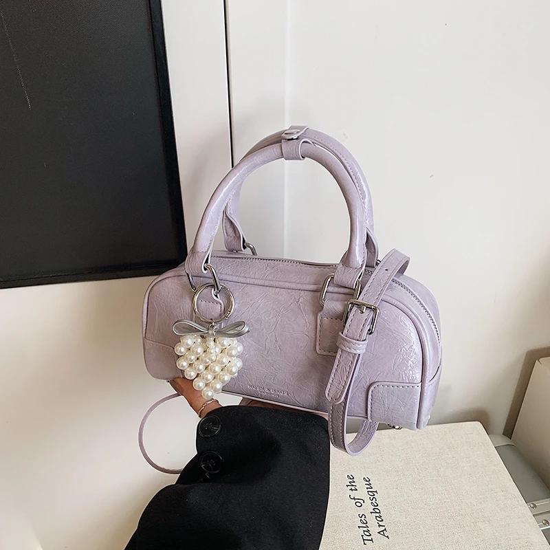 新款轻奢百搭高级感气质时尚斜挎女士包1088紫