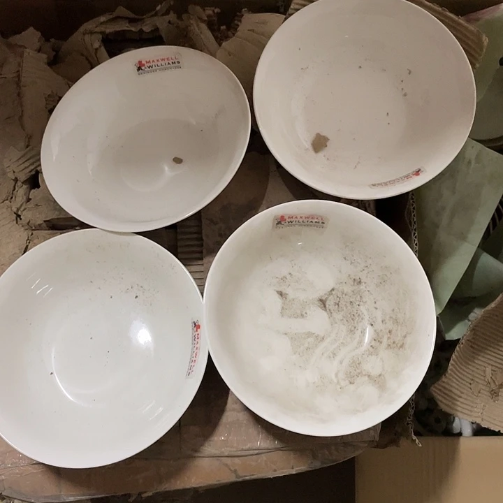 杯瓷片 麦斯威尔17厘米碗4个