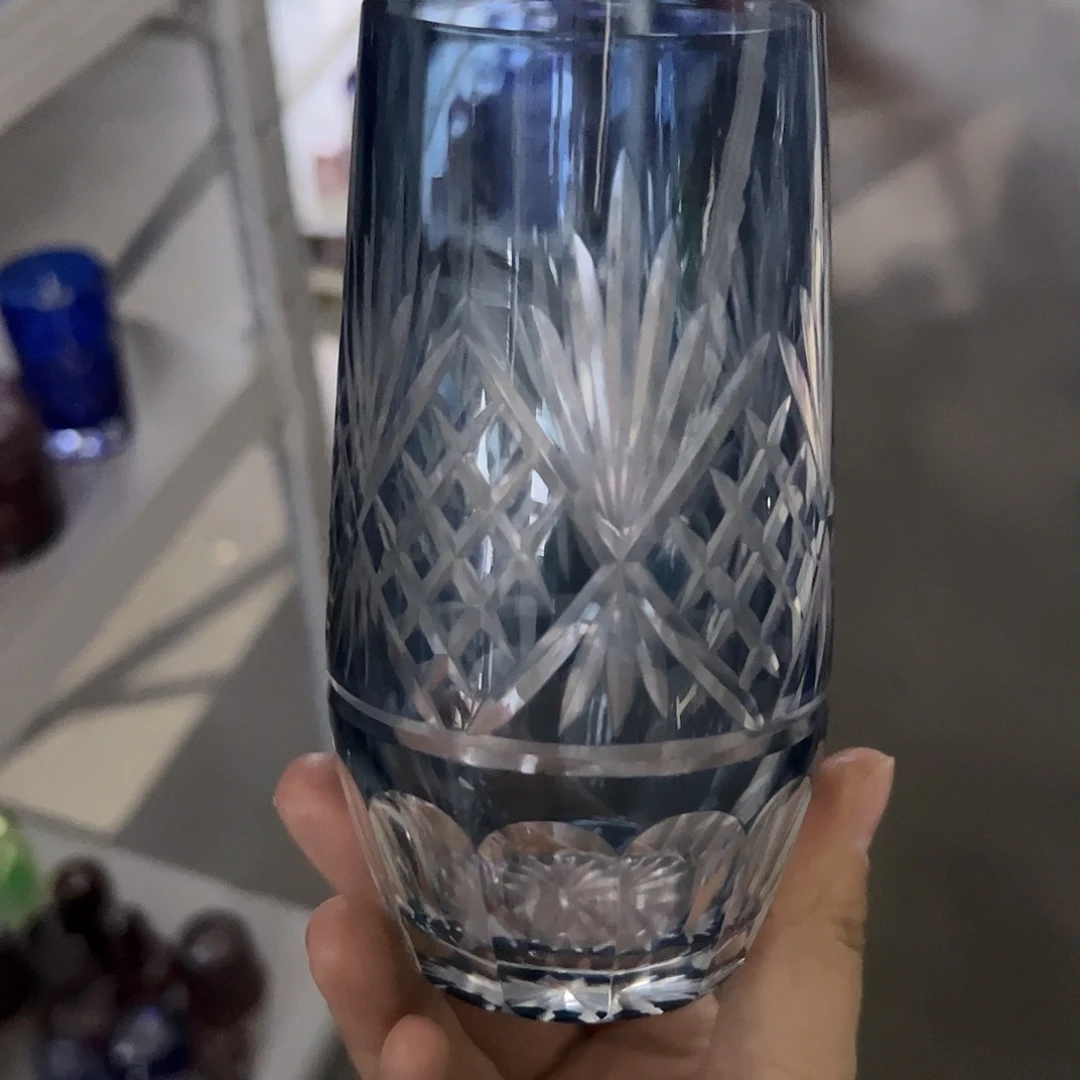 水晶玻璃高脚款微瑕一个