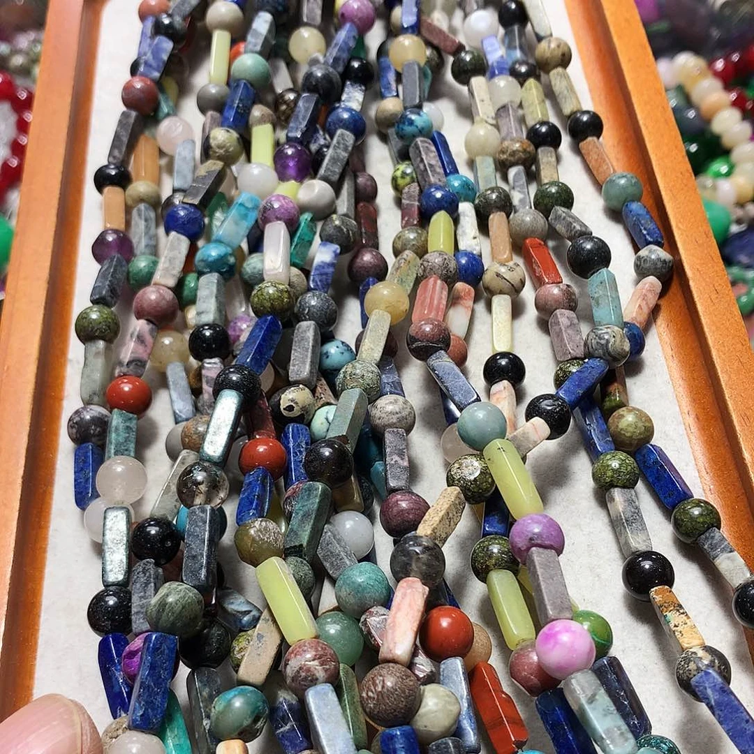 未镶嵌手串玛瑙/玉髓五条散珠