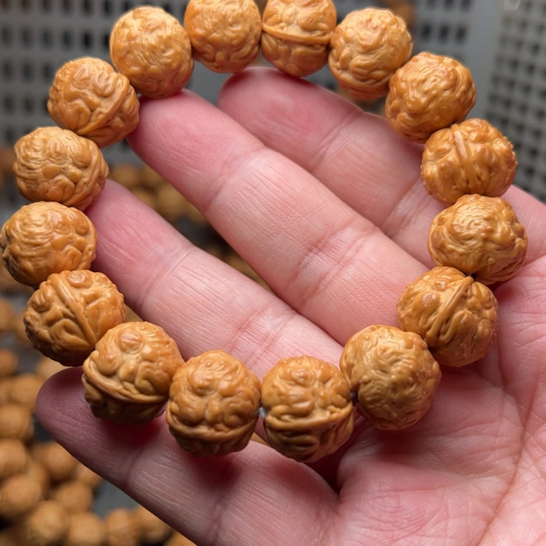 猴头核桃手串全品高端蟾王尺寸17左右