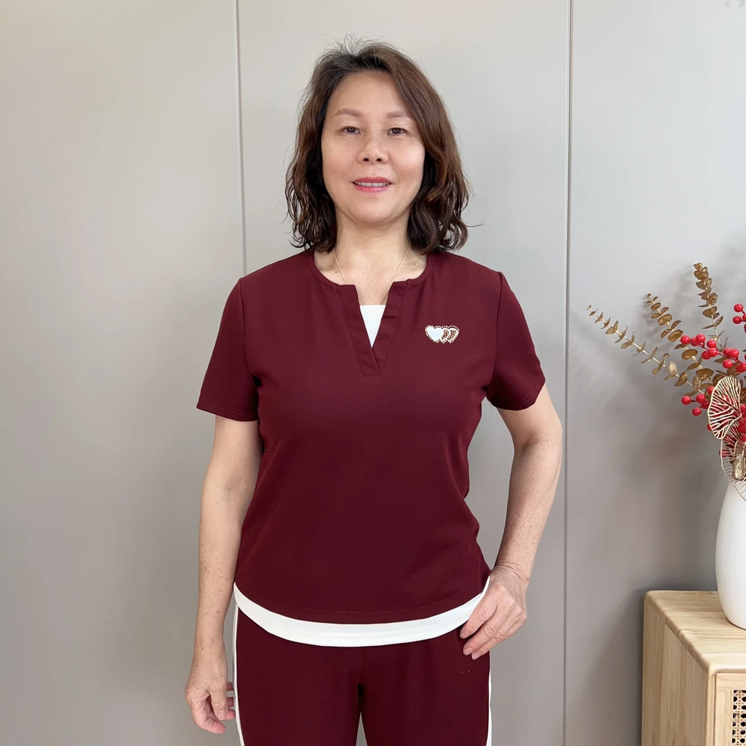 2025年新款高档休闲套装高档妈妈减龄套装两件套夏季轻薄百搭