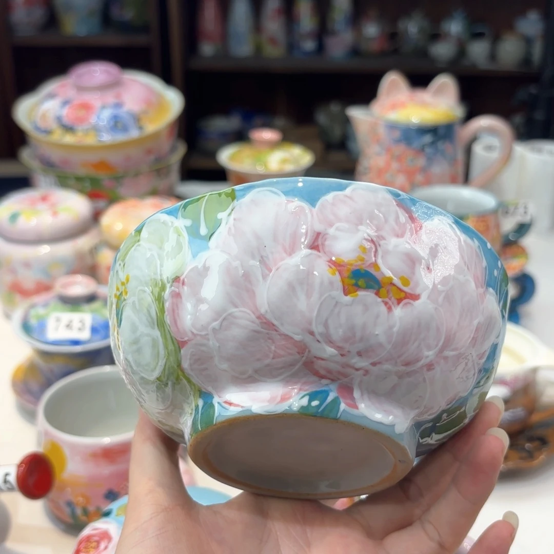 景德镇手绘高温釉下彩陶瓷茶具