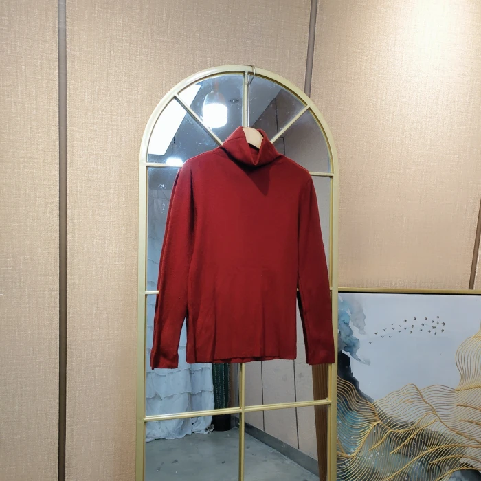 AF208孕妇红色针织衫90-130