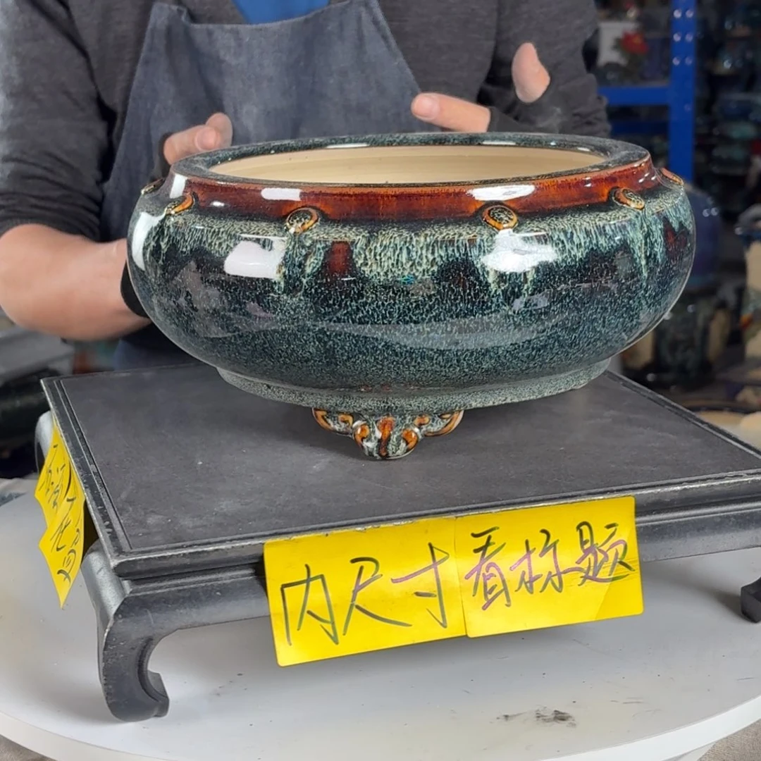 一风堂石湾花盆 内20*9