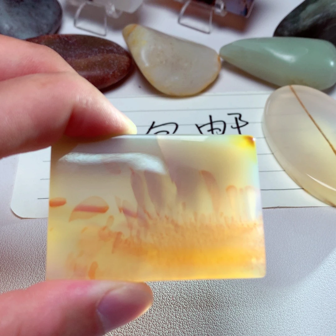 玛瑙/玉髓吊坠(不含链)未镶嵌蓝**云