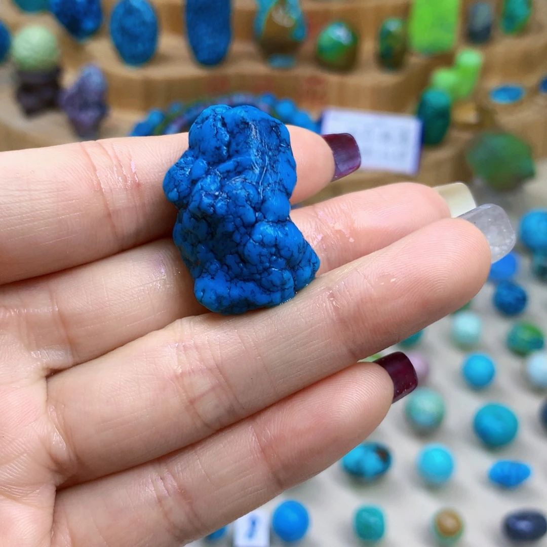 绿松石未镶嵌三彩随行