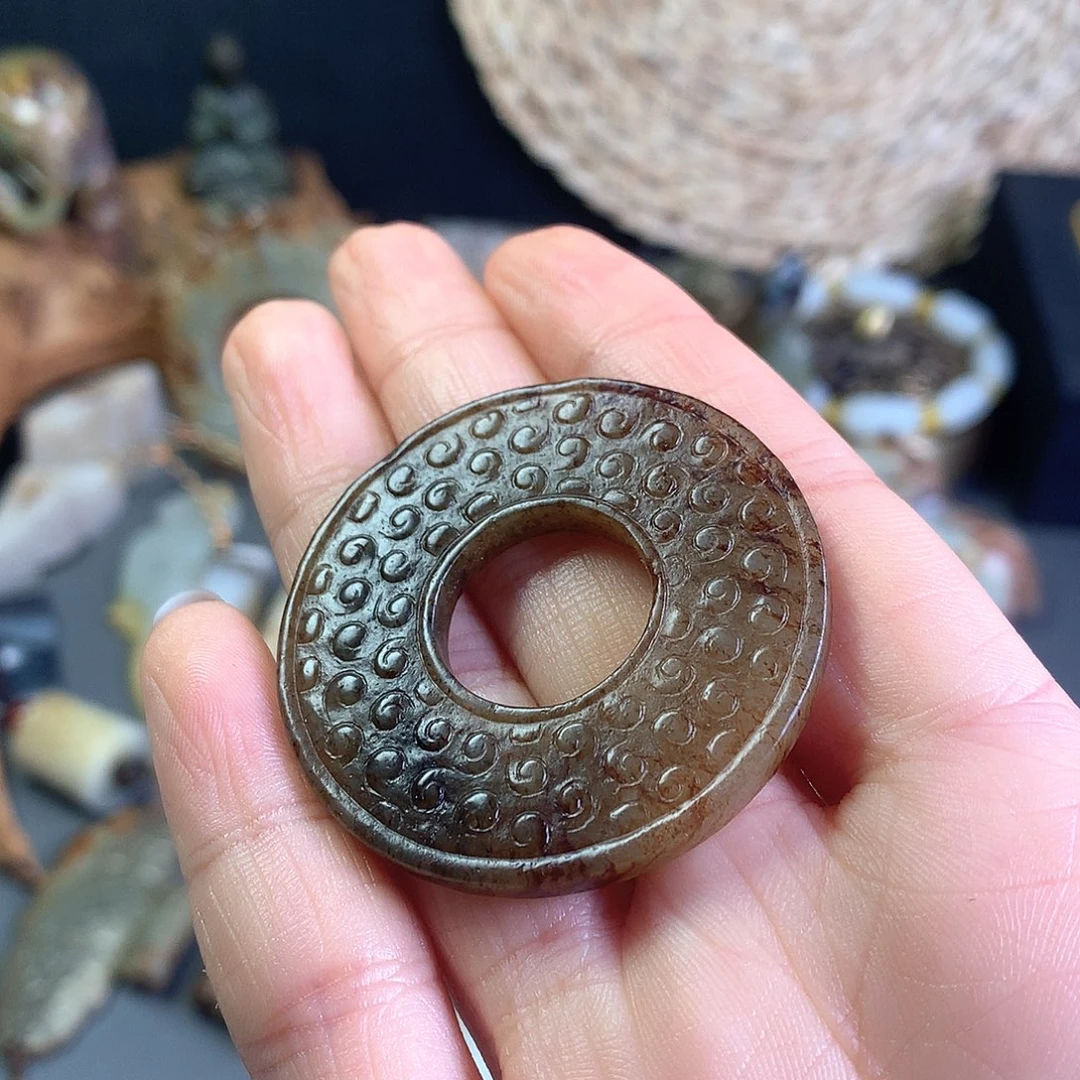 和田玉玉壁未镶嵌沽***玉