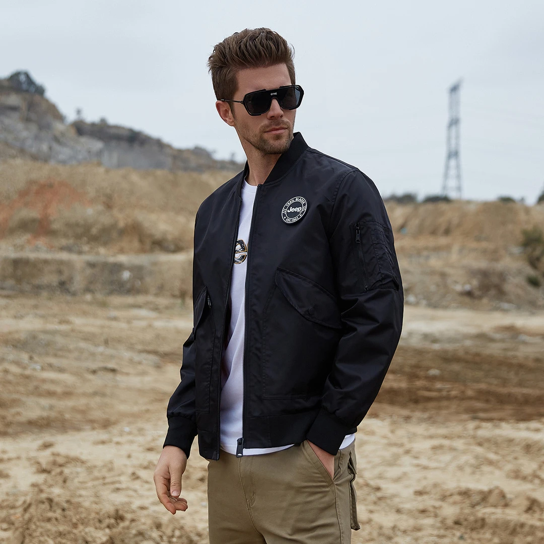 JEEP/吉普男式夹克新款爆款时尚潮流加厚保暖外套休闲户外运动