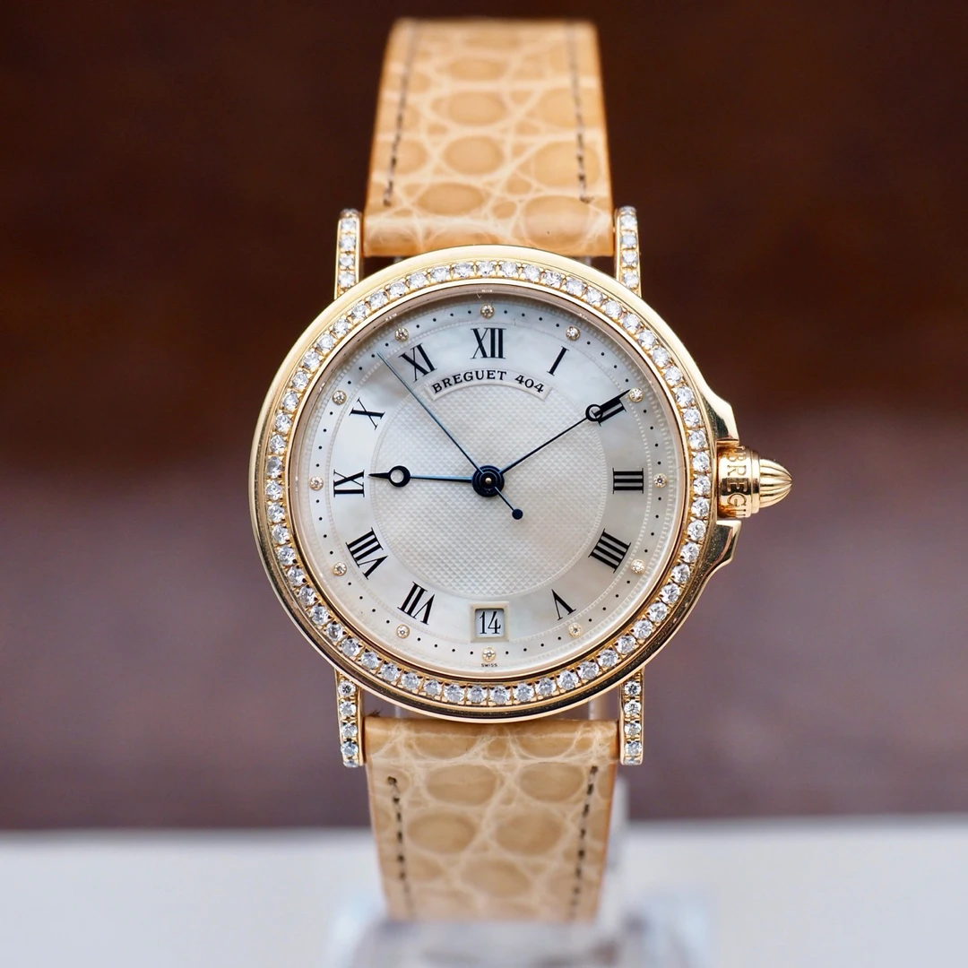 95新 BREGUET/宝玑 18K金/表径35.5/自动机械/18929500