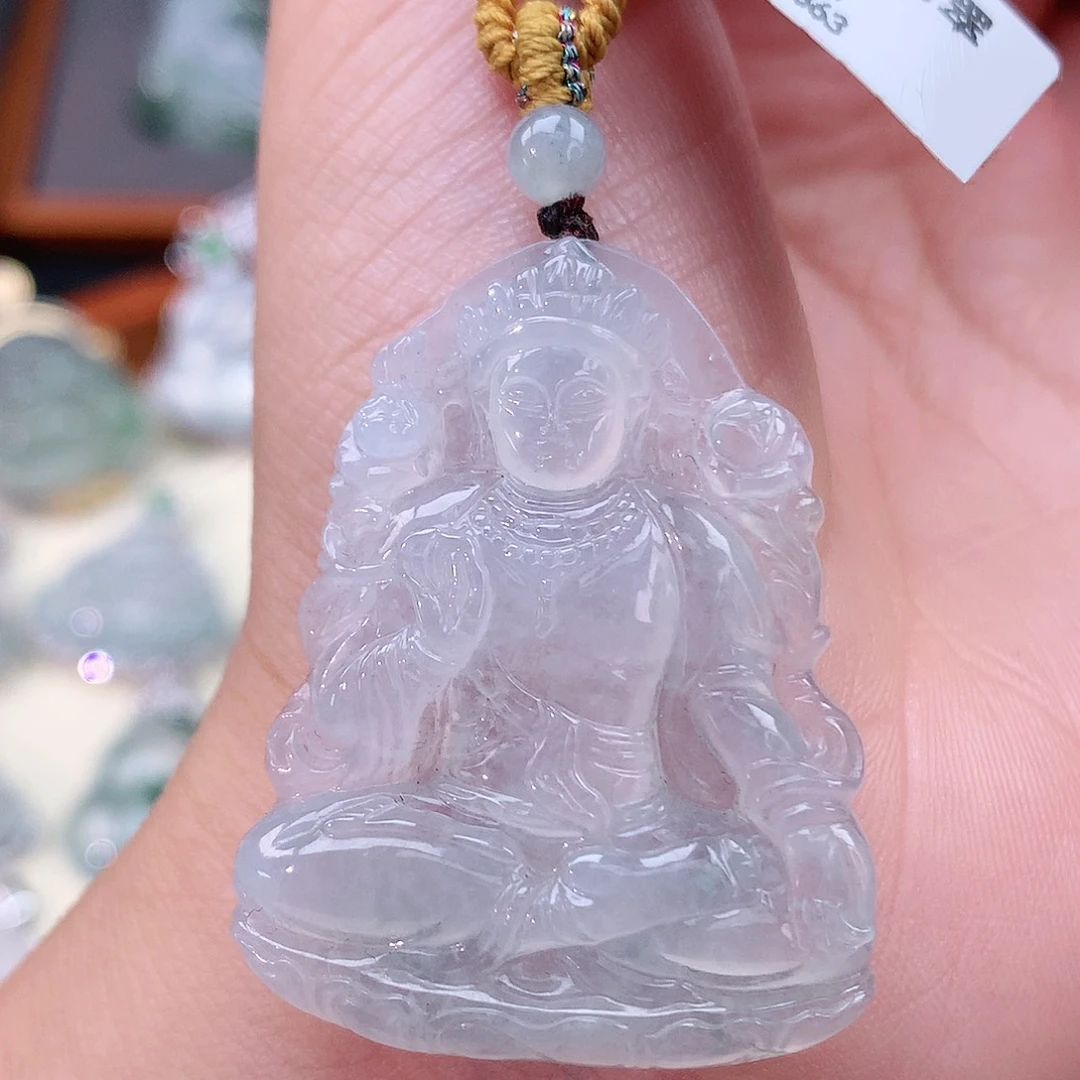 颈饰未镶嵌翡翠观音
