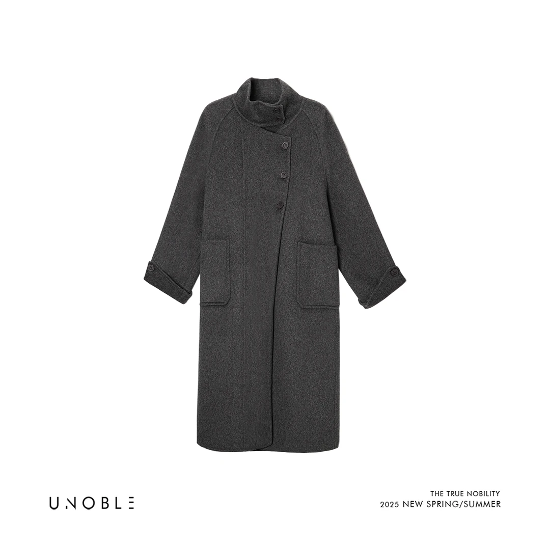 UNOBLE 2025 F/W【质语.细节】羊毛手工大衣 冬季新款