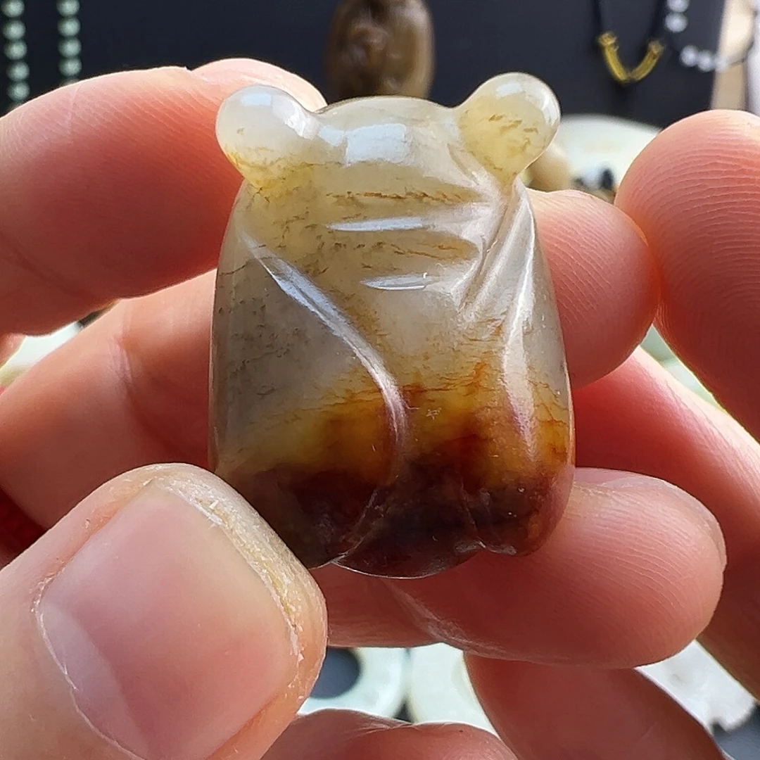 和田玉未镶嵌挂件