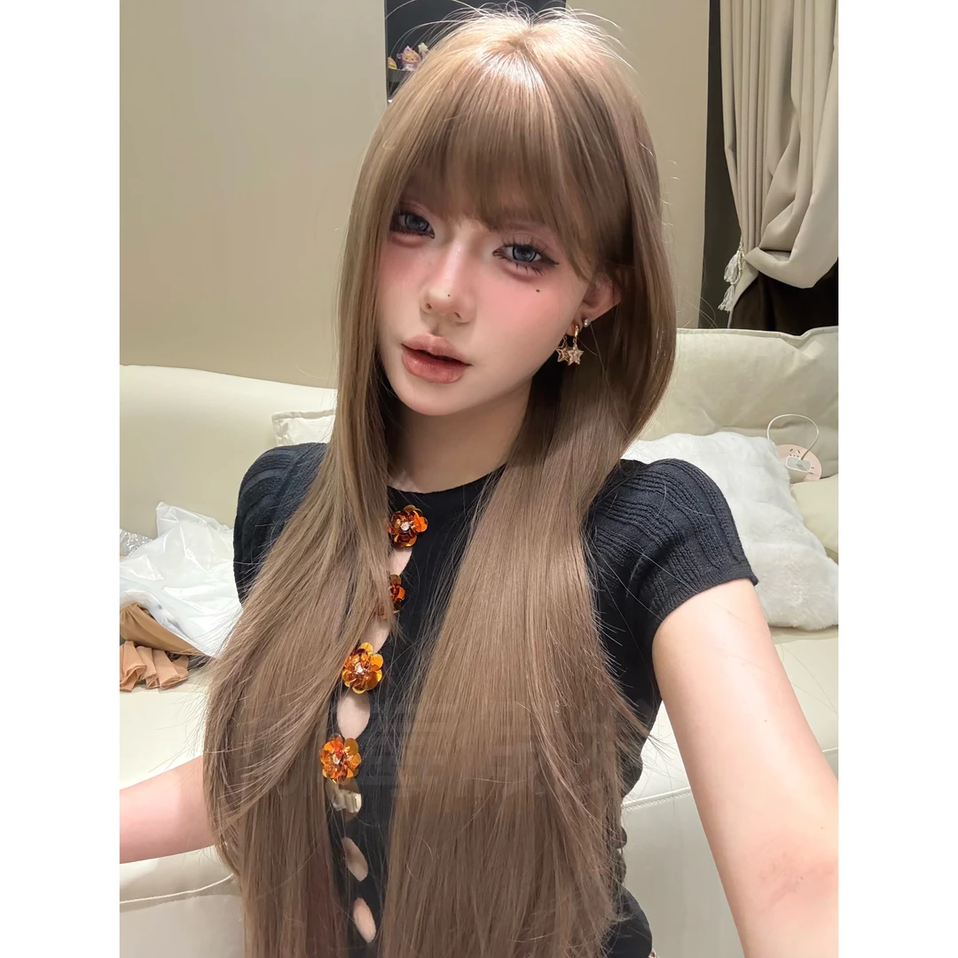 娜莓【高层次进口混丝系列·春日静香】自然萝莉长发女生基础假发