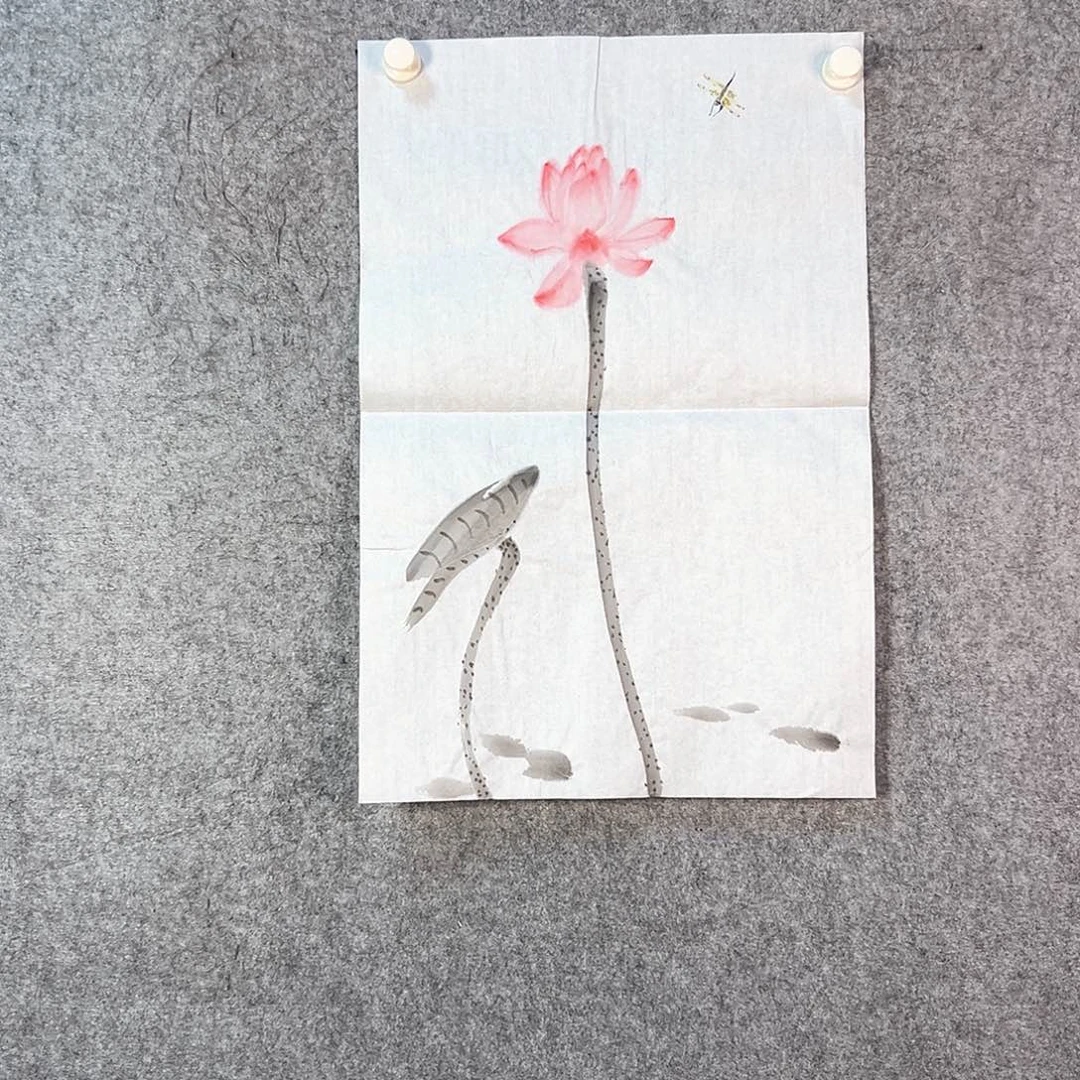 国画473 山水黔城市中心的一