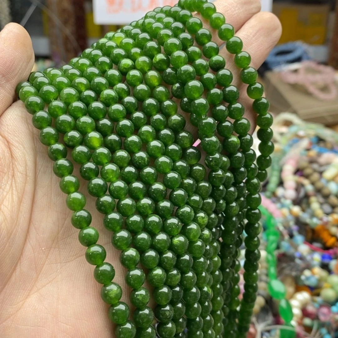 玛瑙/玉髓未镶嵌珠宝半成品一条6mmL257