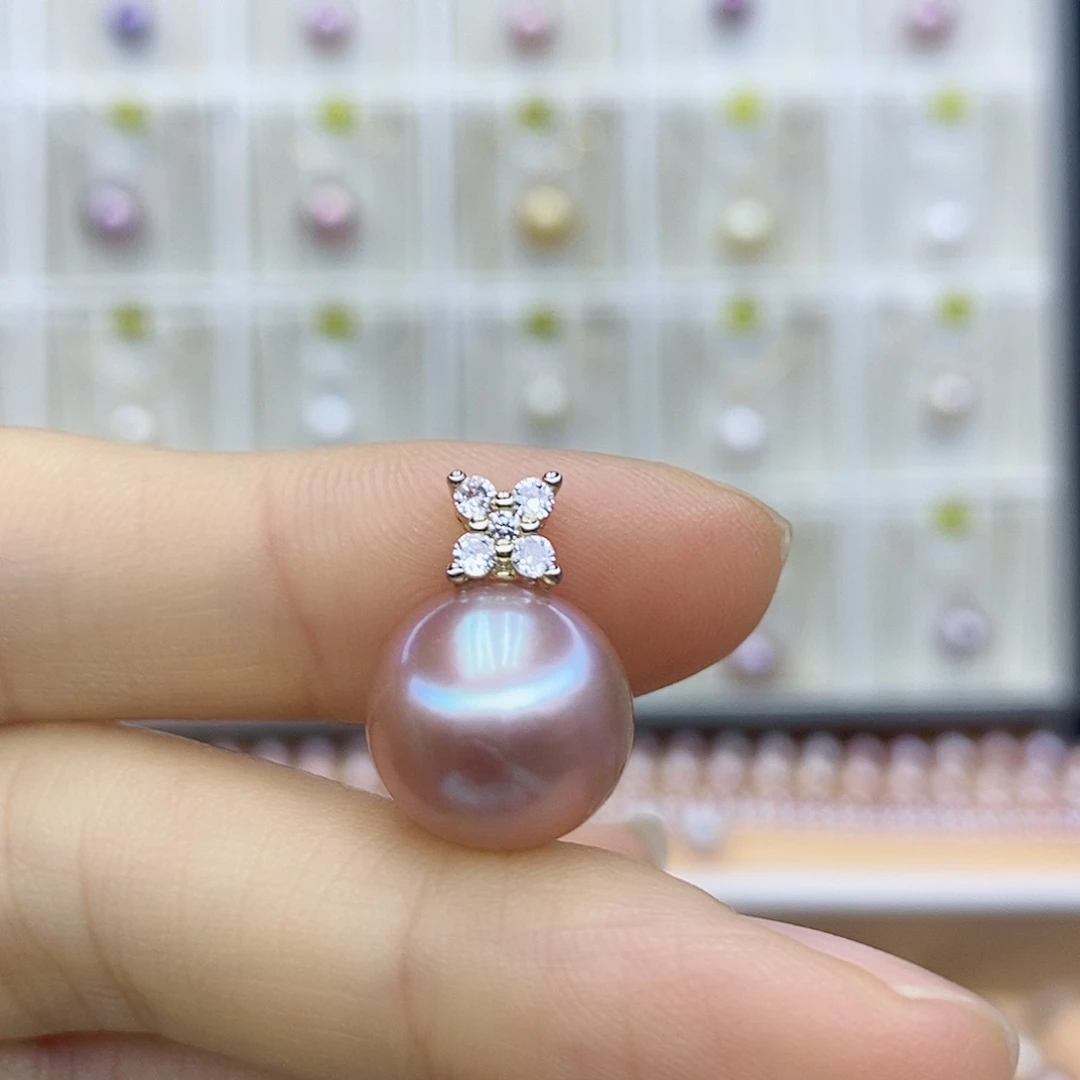 合金淡水珍珠吊坠(赠链)