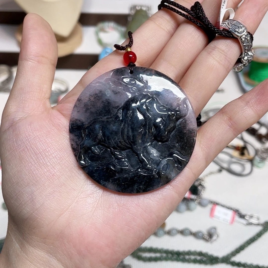 阿***瑶足银牛气冲天牌子