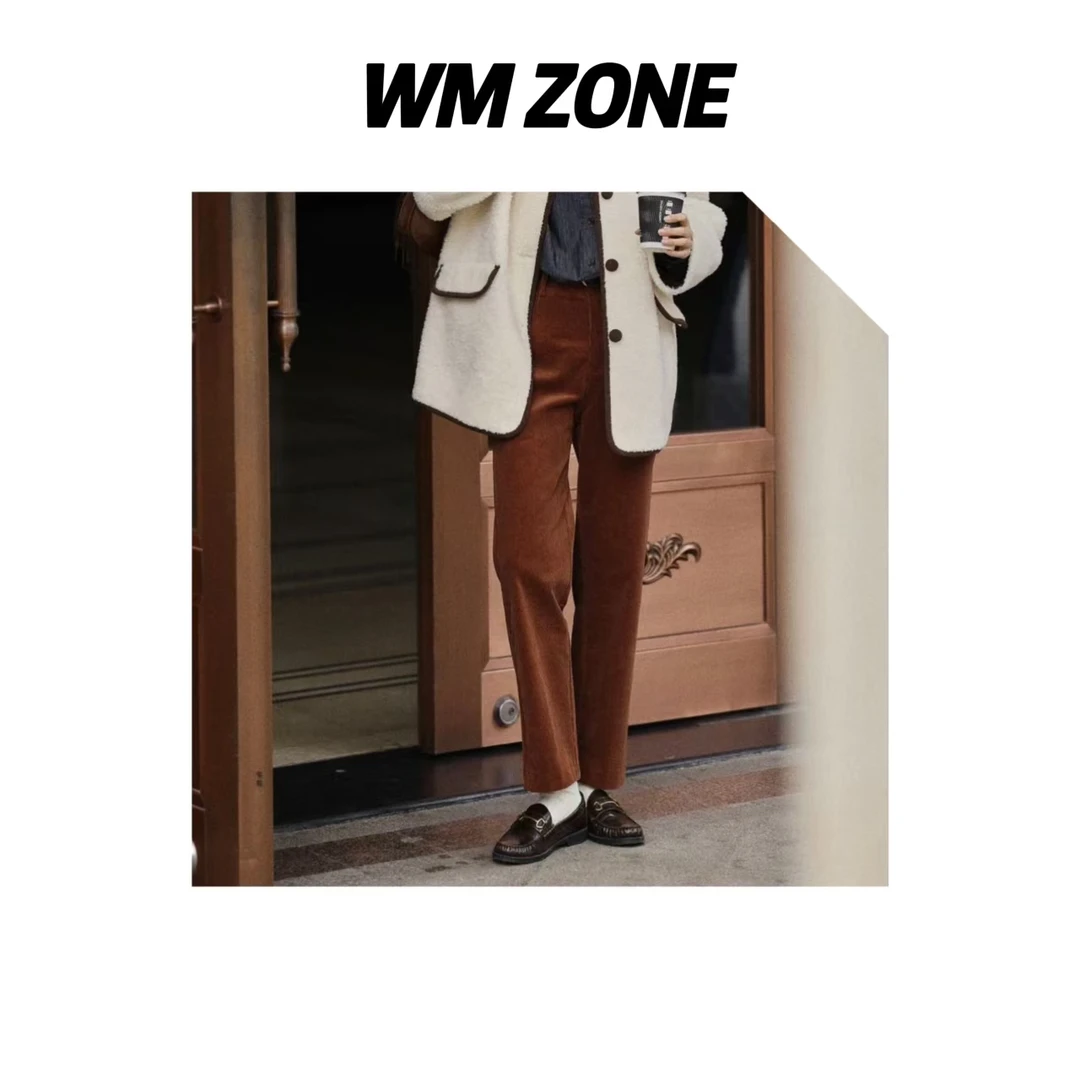 虎儿 3-3052 23045 美拉德灯芯绒直筒裤