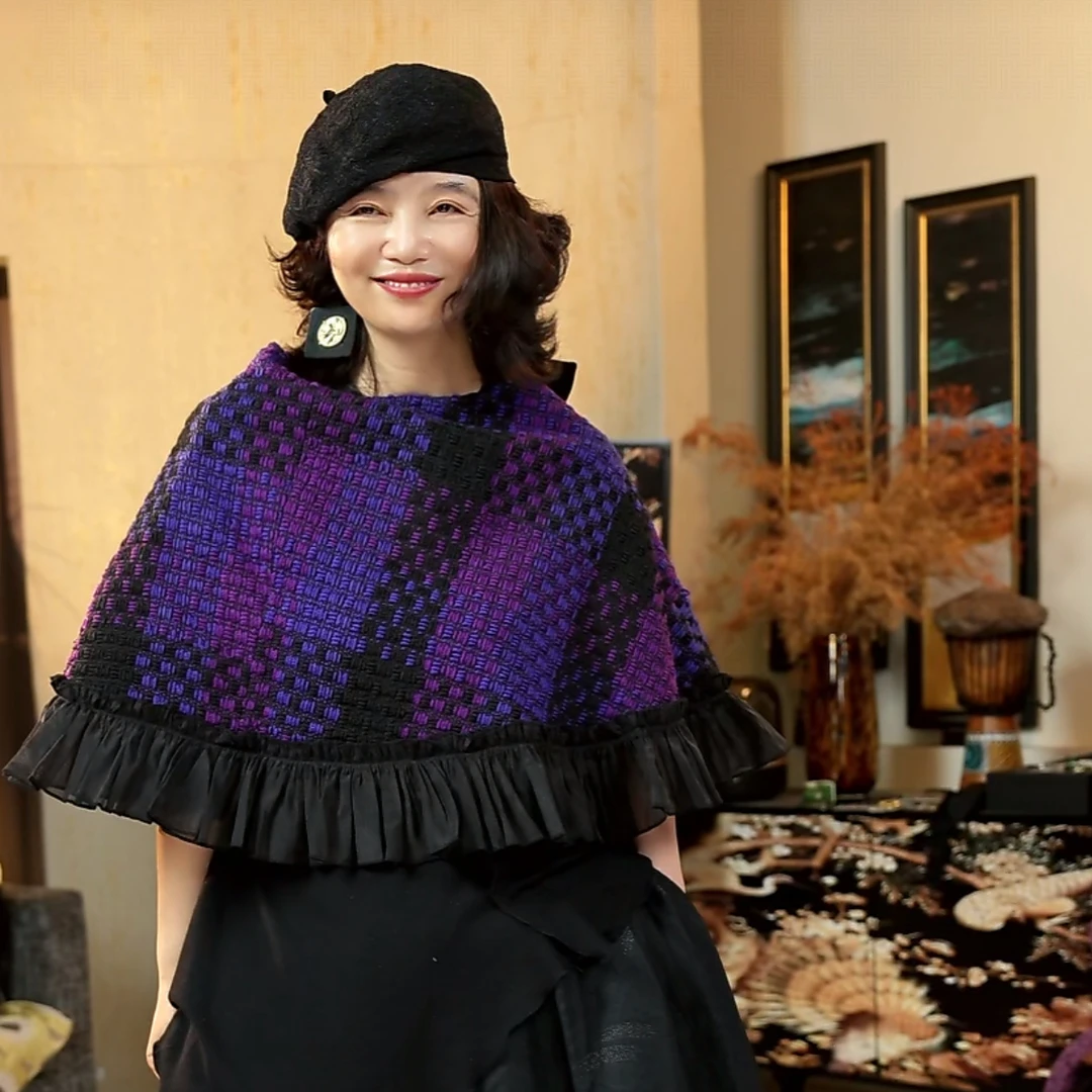 667篱君花边披肩四季百搭时尚气质国风轻奢保暖高贵披肩女士斗篷