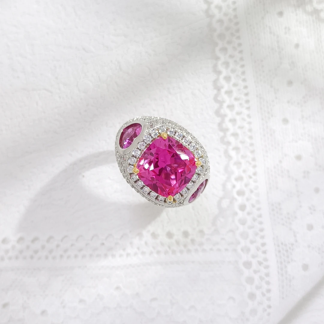 铜合金合成锆石戒指 J3FXL-34813 戒指时尚戒指大方气质轻奢