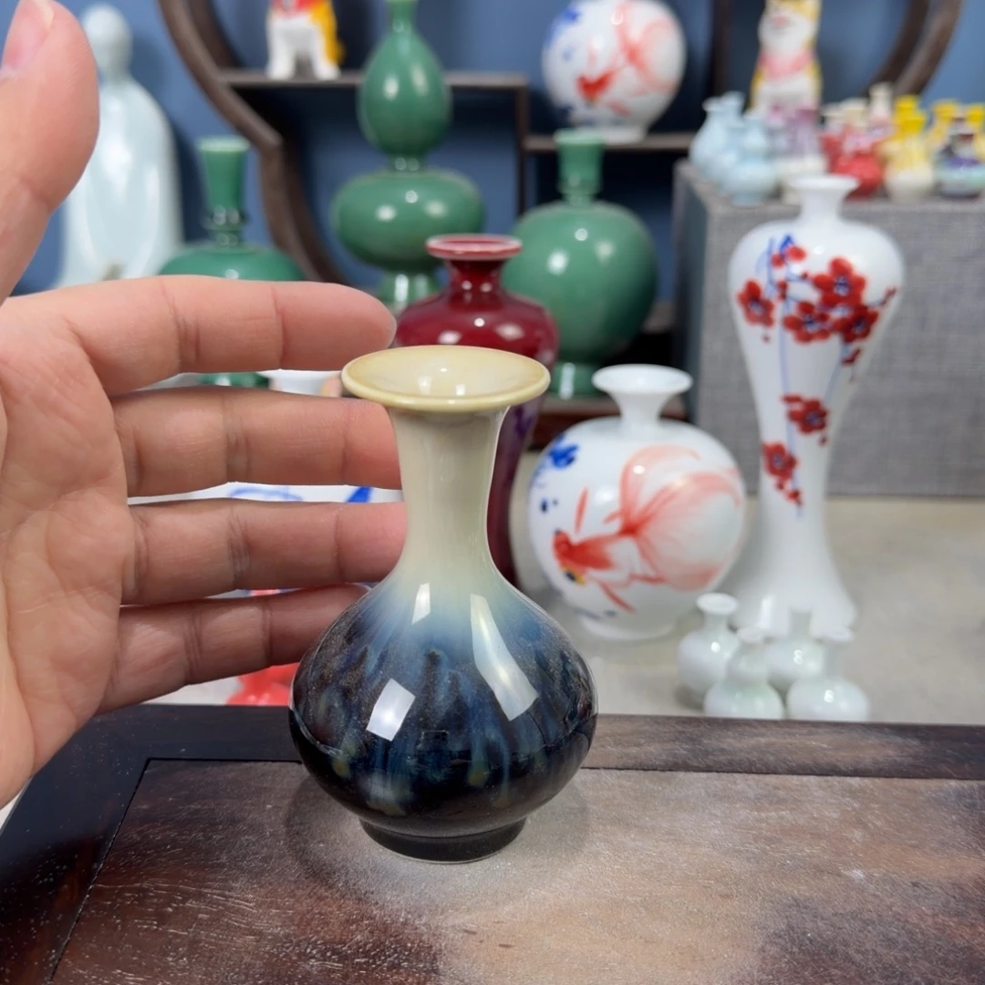 陶瓷手工小花器摆件