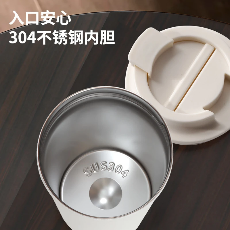 保温杯水杯带盖上班族真空便携内胆车载户外学生咖啡杯直饮轻奢