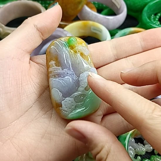 木***木翡翠挂件未镶嵌翡翠