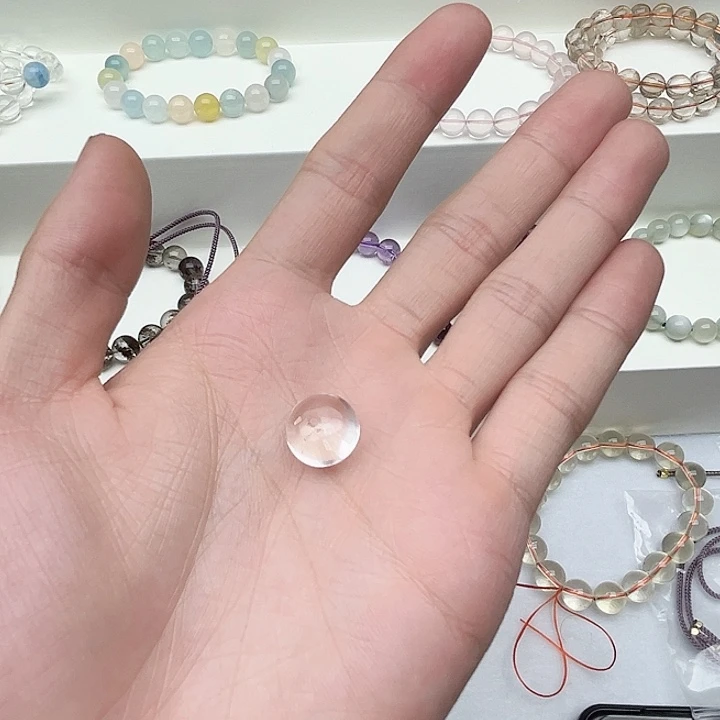 白水晶单珠未镶嵌水晶白水晶