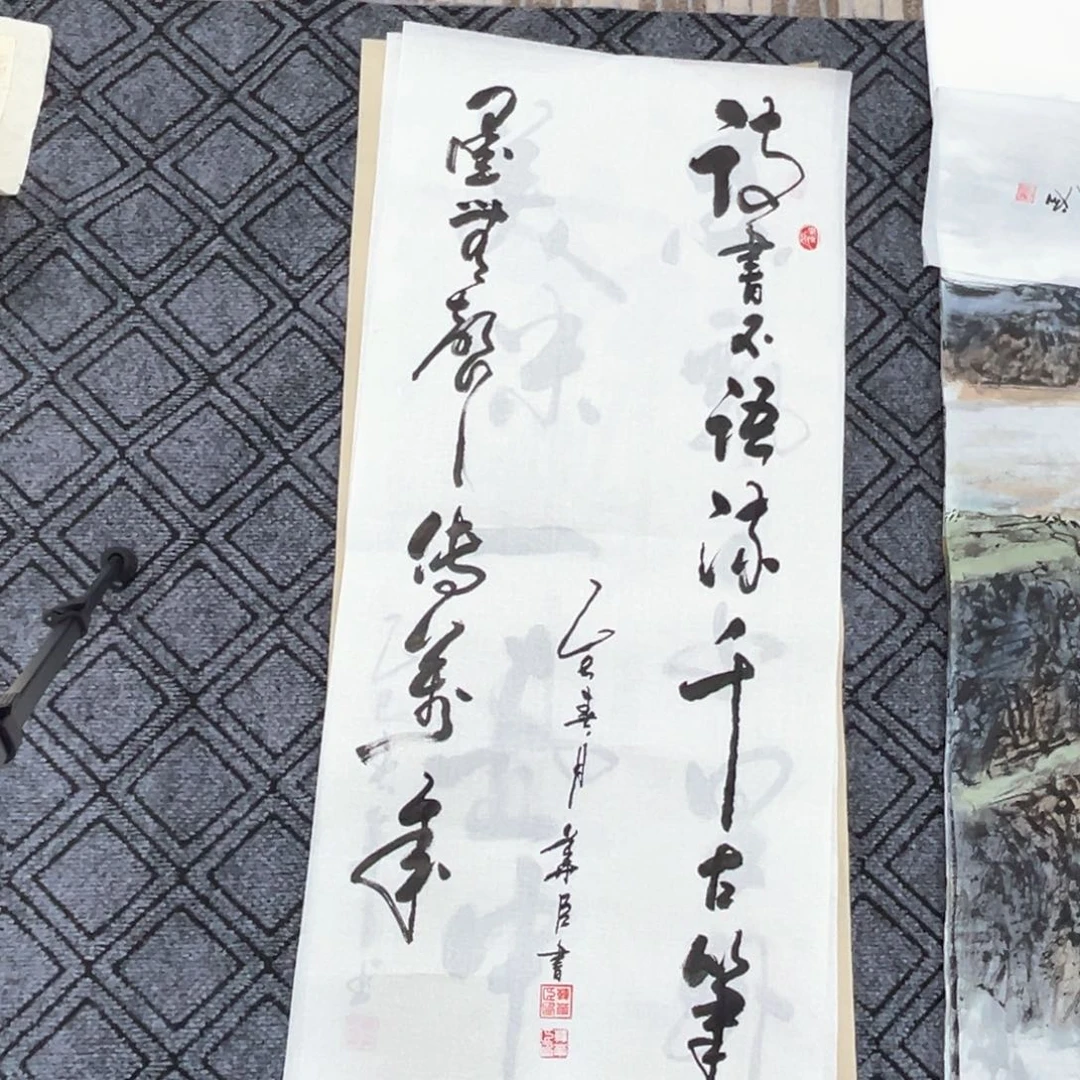 国画韩华臣老师三尺书法作品赵1