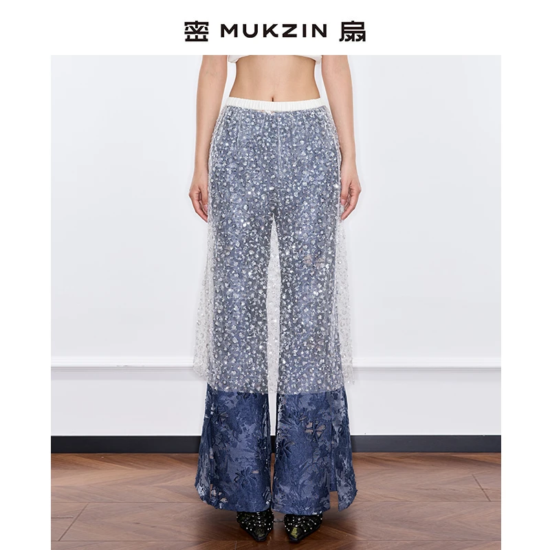 密扇专属白色罩衫帘子半裙 穿搭半裙M252C27142101