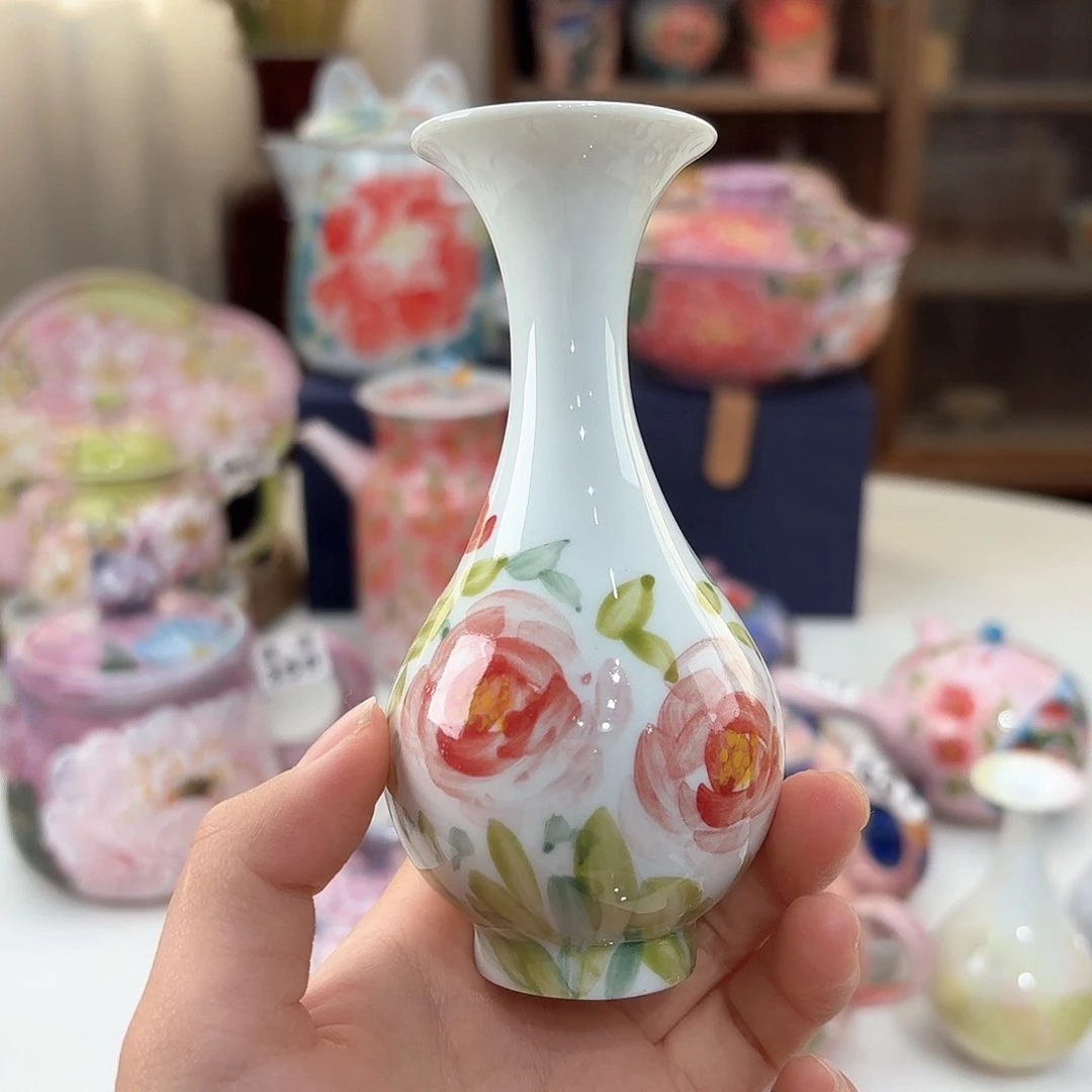 景德镇手绘高温釉下彩陶瓷茶具